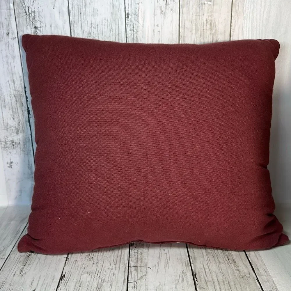 Vintage Jacquard Loomed Tapestry Panel Three Christmas Carolers Pillow‎